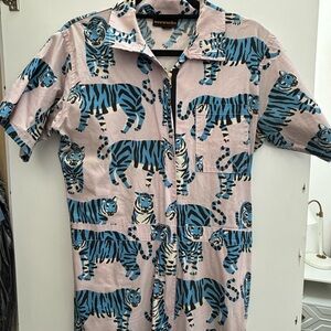 Nooworks Tiger Print Coveralls